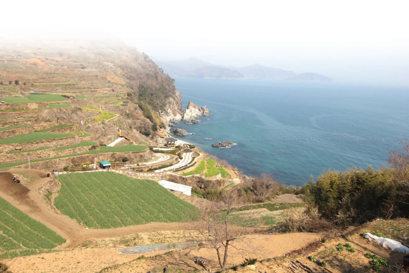 농사지을 땅이 없어 생겨난‘고단한 삶의 상징’다랭이논은 한국의 명승지가 되었다.