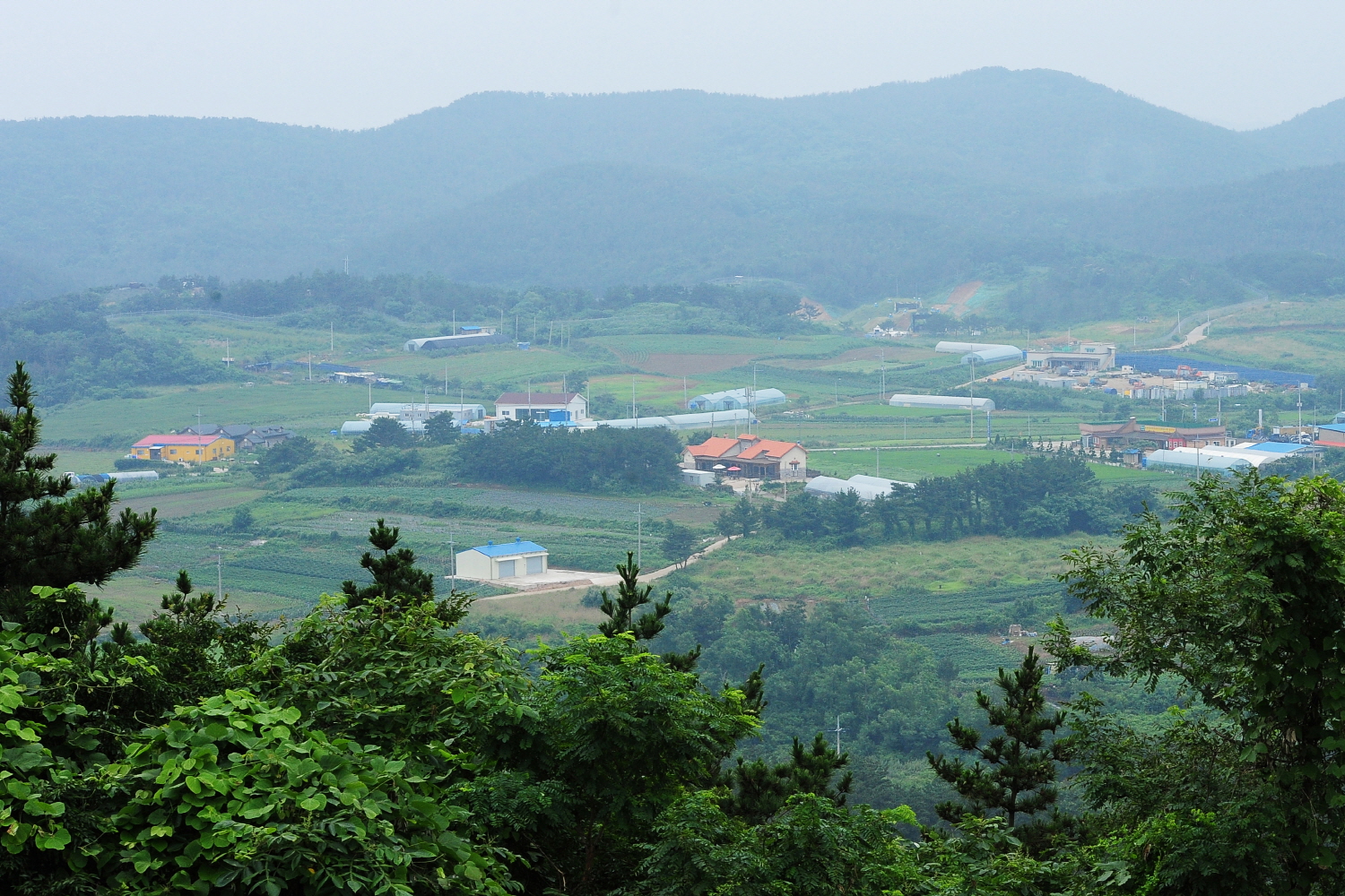 백령도 심청각에서 본 마을 전경. ⓒ문화체육관광부