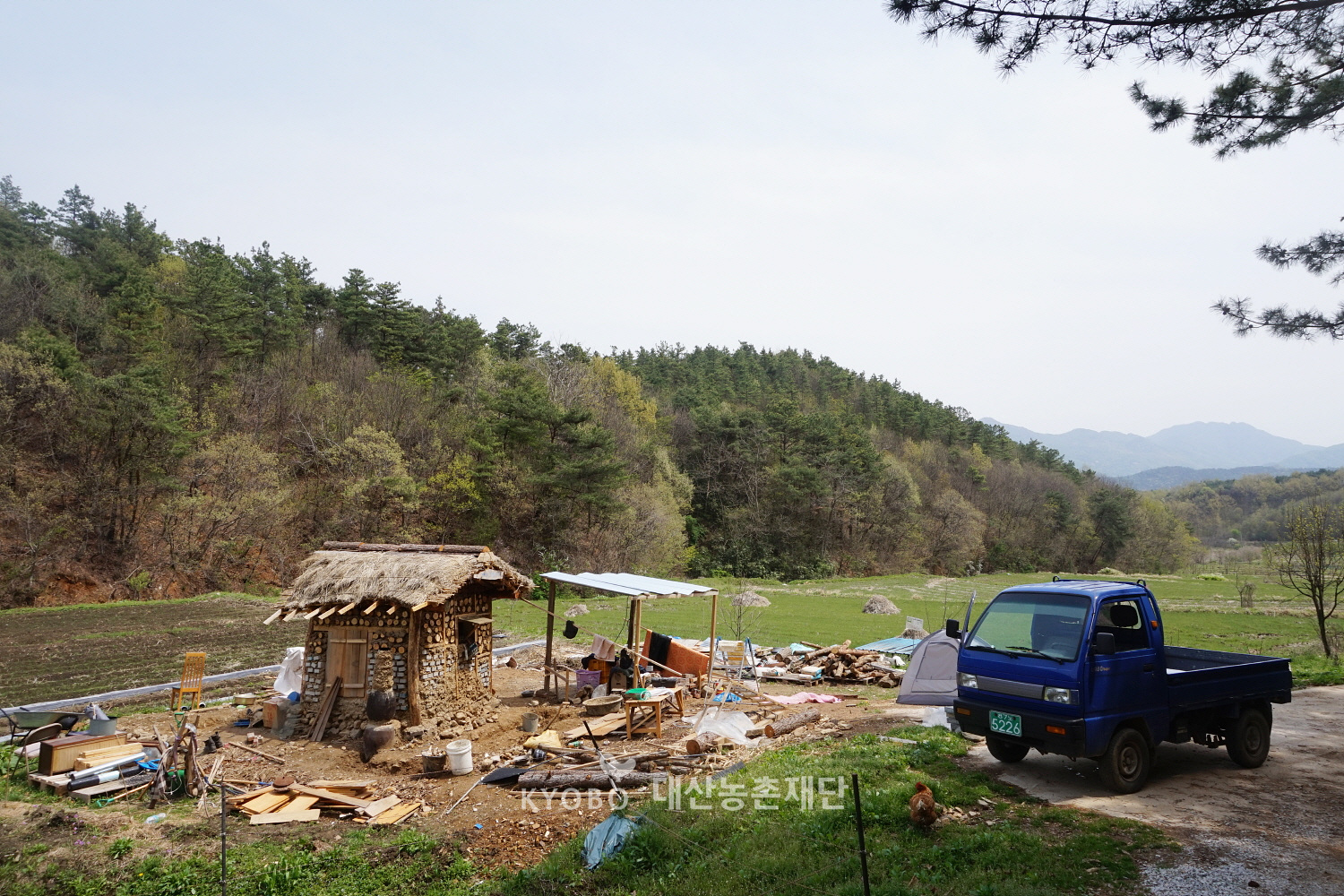 두 달간 집을 지으니 누워 잘 수 있는 초막이 만들어졌다. ⓒ진남현